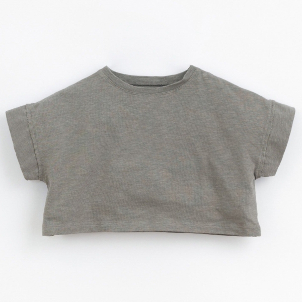 Play Up Crop Top - Coal - 100% Bio Baumwolle